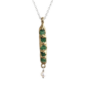 Rough Tsavorite Necklace, L
